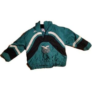 Philadelphia Eagles 90s APEX puffer 1/2 pullover jacket Sz M NFL vtg Read Descri